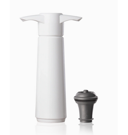 VacuVin Wine Saver Bottle Stopper White - 1 pump 1 stopper cirr