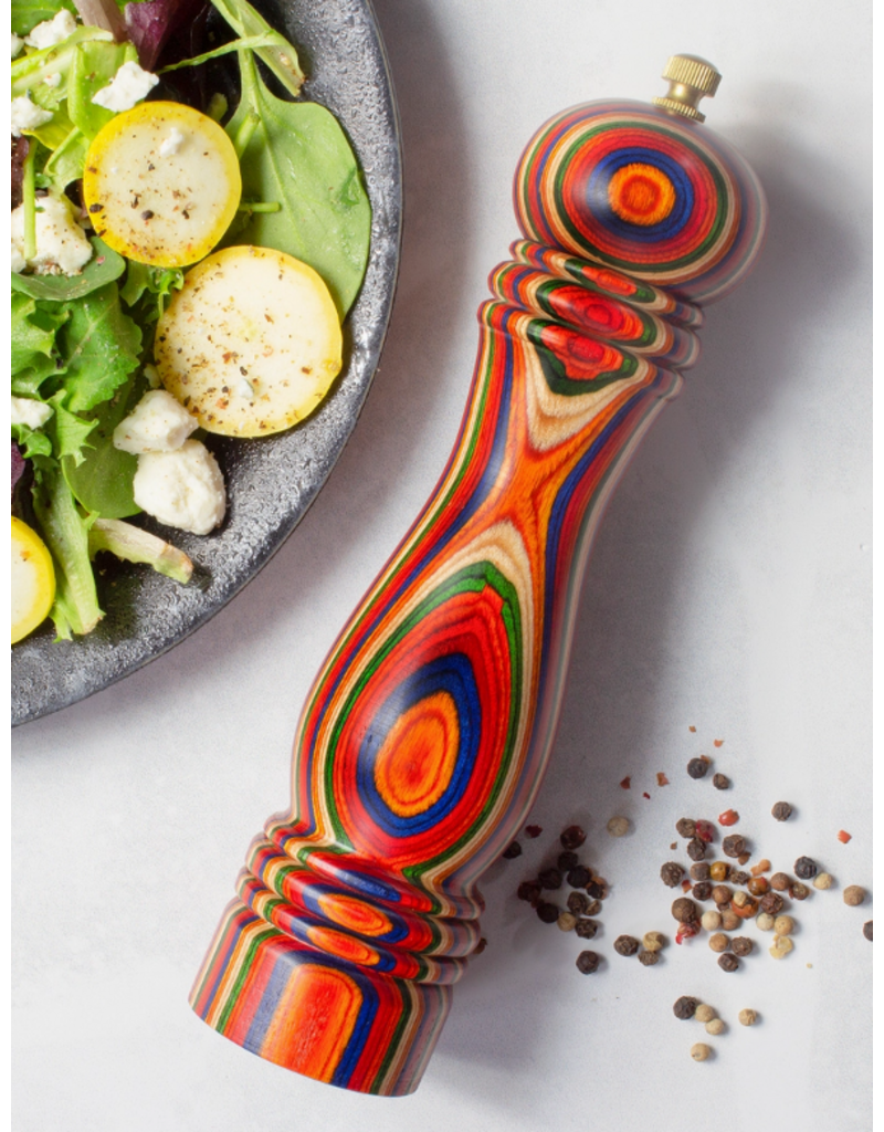 Totally Bamboo Marrakesh Rainbow Pepper Mill, 8"