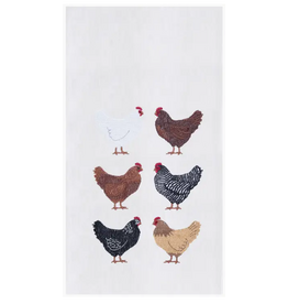 C and F Home Towel, Chicken Breeds, floursack
