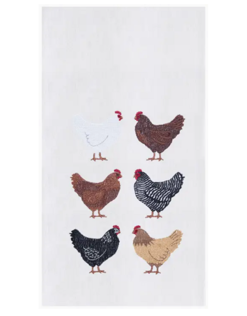 C and F Home Towel, Chicken Breeds, floursack