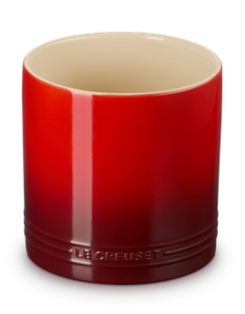 Le Creuset Stoneware Small Utensil Crock Cerise Red, 1qt cir