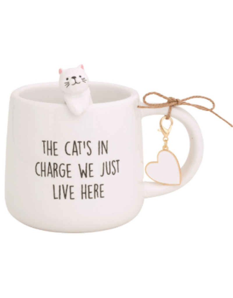 Mudpie Cat In Charge Figure Mug