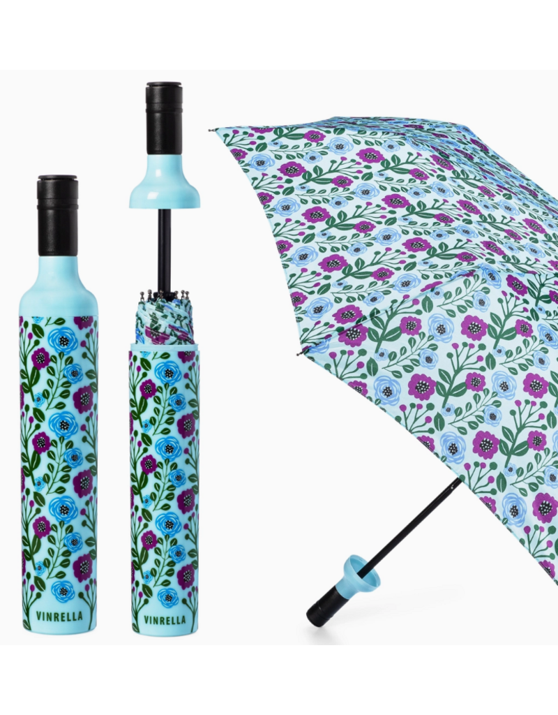 Vinrella Wine Bottle Umbrella - Floral Fantasy