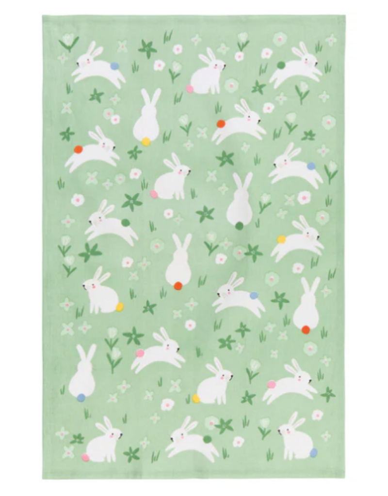 Now Designs Easter Dish Towel Happy Hops Bunnies