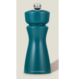 Cole & Mason/DKB Kenton Salt & Pepper Mill, "Sea Salt" Teal, 6"