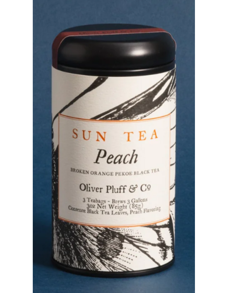 Oliver Pluff Sun Tea - Peach - 3 Large bags 3oz