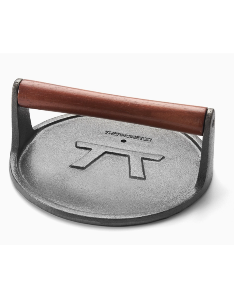 Foxrun 8" ROUND GRILL BACON PRESS, CAST IRON fox