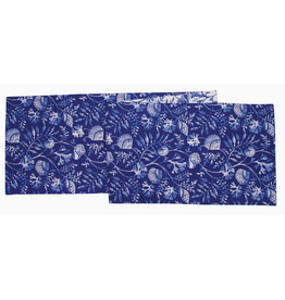 C and F Home Table Runner, Blue Reef, Reversible