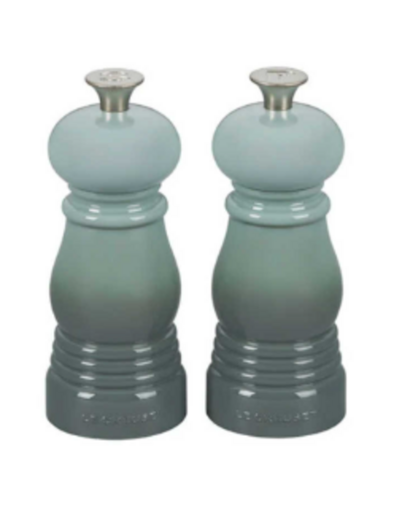Le Creuset Petite Salt and Pepper Mill Set Sea Salt, Acrylic 5"