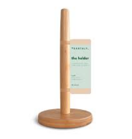 Earthly Paper Towel Holder, bamboo