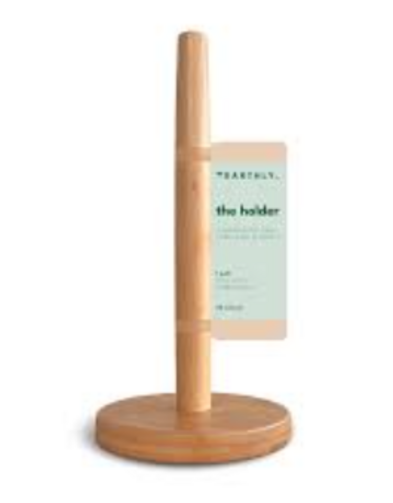Earthly Paper Towel Holder, bamboo