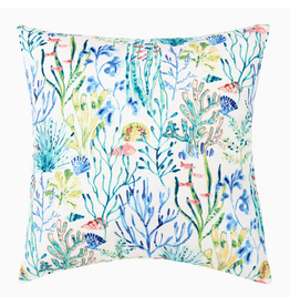 C and F Home Pillow, Coastal Coralie Sound, 18x18