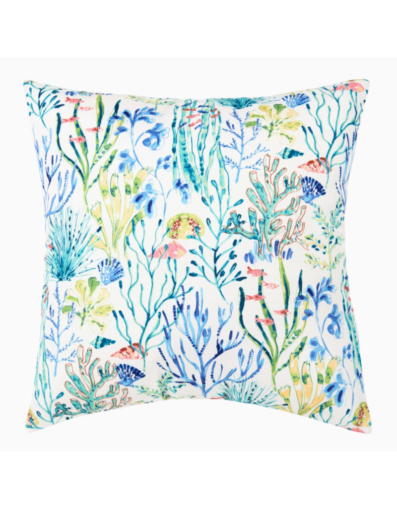 C and F Home Pillow, Coastal Coralie Sound, 18x18
