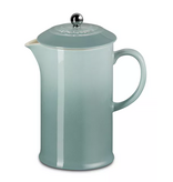 Le Creuset French Press Coffee Maker, Sea Salt Blue, 34oz