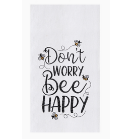 C and F Home Towel, Bee Happy, floursack