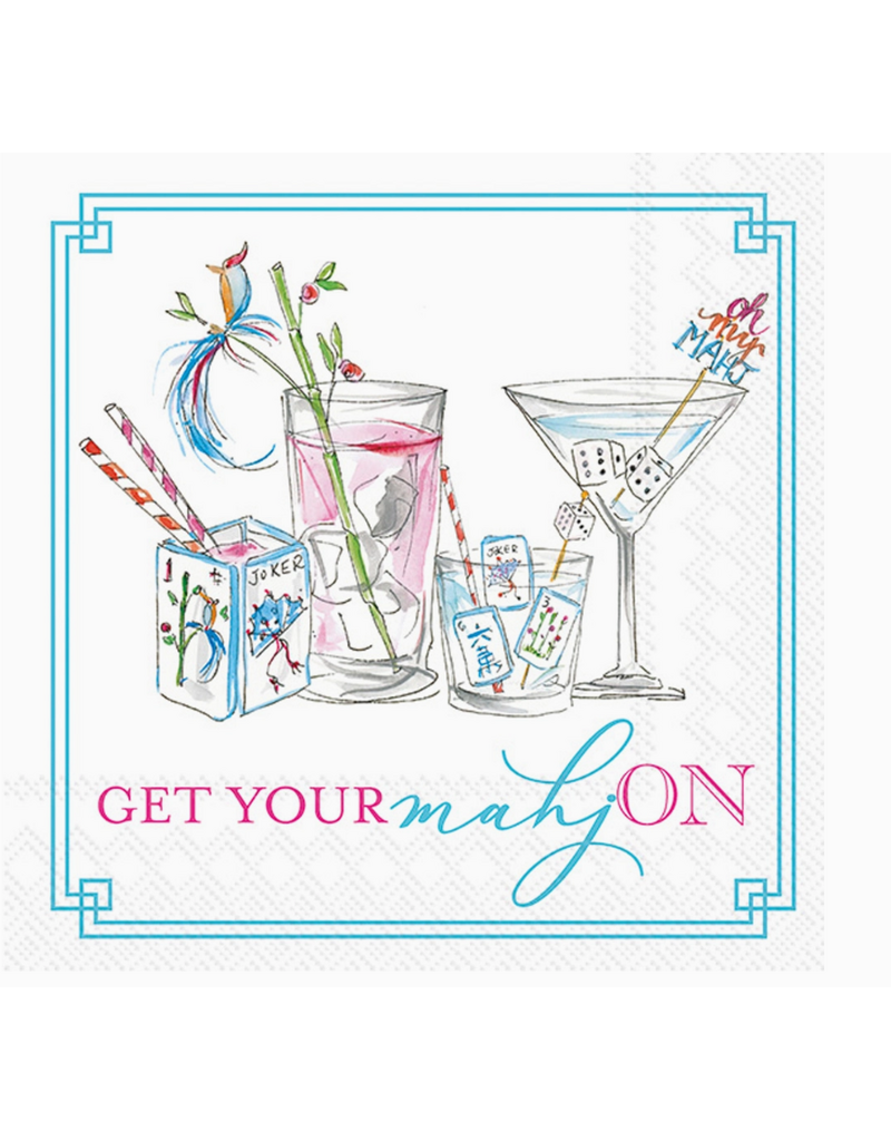Boston International Cocktail Napkins, Mahjong, 20x