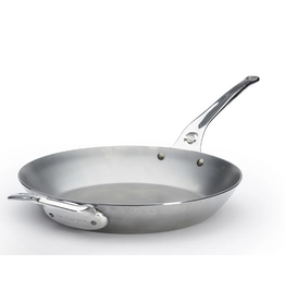 De Buyer Mineral B PRO Carbon Steel Frypan, 12.5" with handle, OVEN SAFE cir