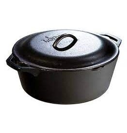 Lodge Cast Iron Dutch Oven 7Qt, Preseasoned cir