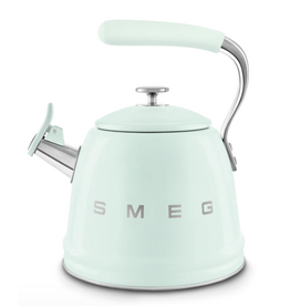 SMEG Retro Style Whistling Tea Kettle, 2.4qt, pastel green*