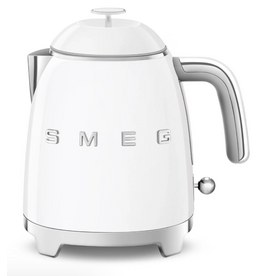 SMEG Retro Style Mini Electric Hot Water Kettle, white, 3.3 cups