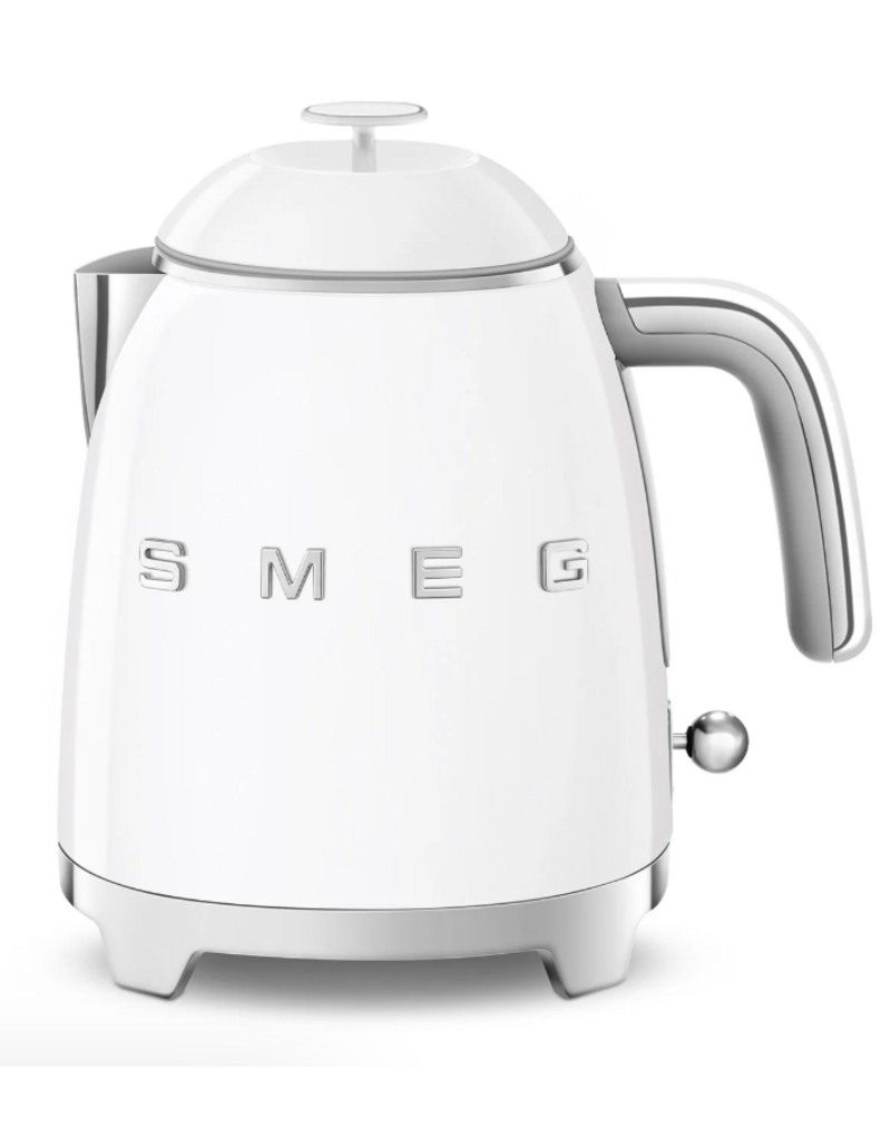 SMEG Retro Style Mini Electric Hot Water Kettle, white, 3.3 cups