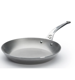 De Buyer Mineral B PRO Carbon Steel Frypan, 11" with handle, OVEN SAFE cir