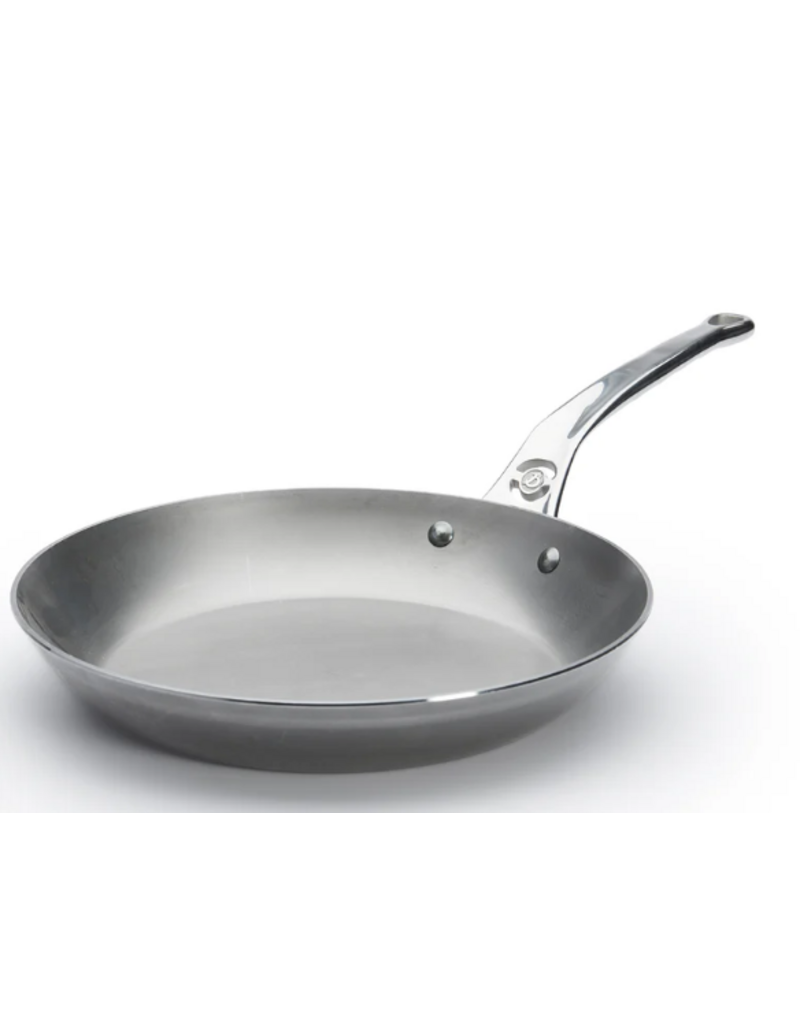 De Buyer Mineral B PRO Carbon Steel Frypan, 11" with handle, OVEN SAFE cir
