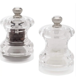 Cole & Mason/DKB Button Salt and Pepper Set, 2.5" Acrylic*