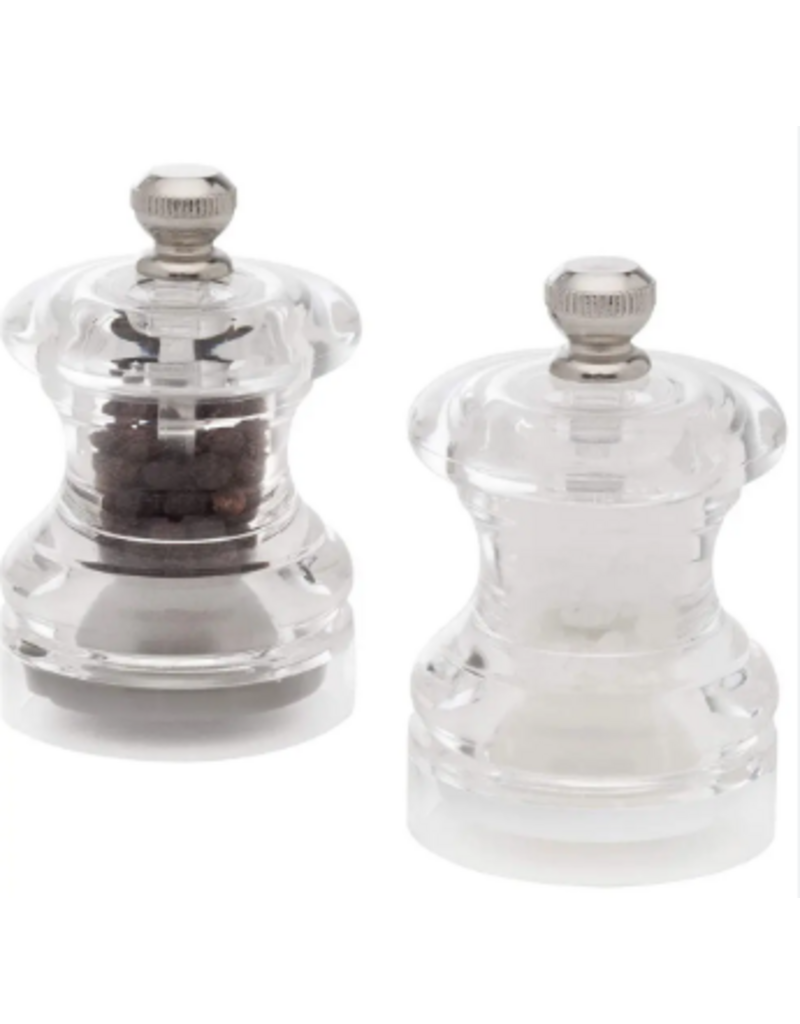 Cole & Mason/DKB Button Salt and Pepper Set, 2.5" Acrylic*