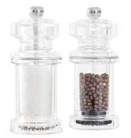 Cole & Mason/DKB Salt and Pepper Mill Set, 605 ACRYLIC* 5"