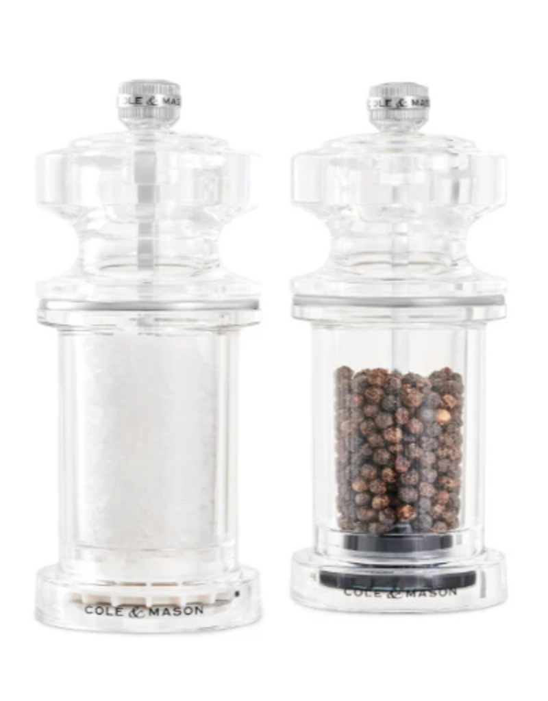 Cole & Mason/DKB Salt and Pepper Mill Set, 605 ACRYLIC* 5"
