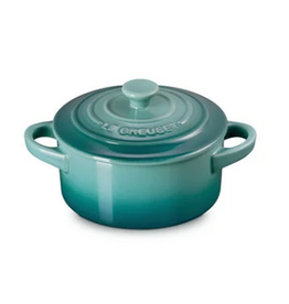 Le Creuset Stoneware Mini Cocotte, 8oz, Riviera Blue*