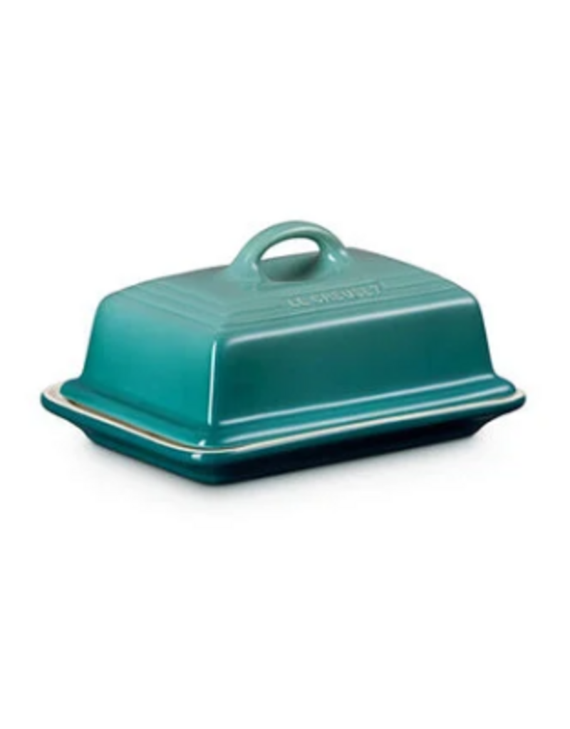 Le Creuset Stoneware Heritage European/2 Stick Butter Dish Riviera Blue