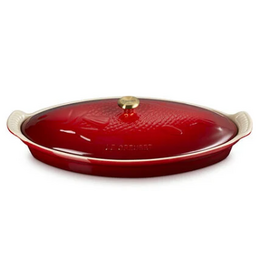 Le Creuset Stoneware Fish Baker, 1.7qt, Cerise Red*