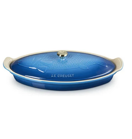 Le Creuset Stoneware Fish Baker, 1.7qt, Marseille Blue*