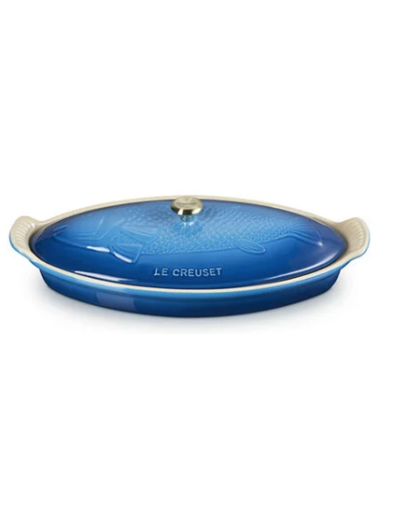 Le Creuset Stoneware Fish Baker, 1.7qt, Marseille Blue*