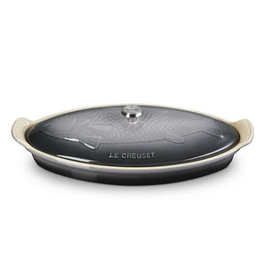 Le Creuset Stoneware Fish Baker, 1.7qt, Oyster