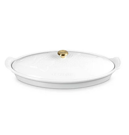 Le Creuset Stoneware Fish Baker, 1.7qt, White