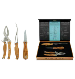 Toadfish WOODEN TDFSH Coastal Kitchen Collection Set-oyster, shrimp, crab