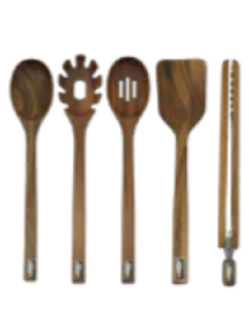 Toadfish WOODEN TDFSH Kitchen Tools Set & Holder