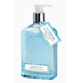 Boston International Ocean Hand Wash, Embossed Blue Bottle, 12oz