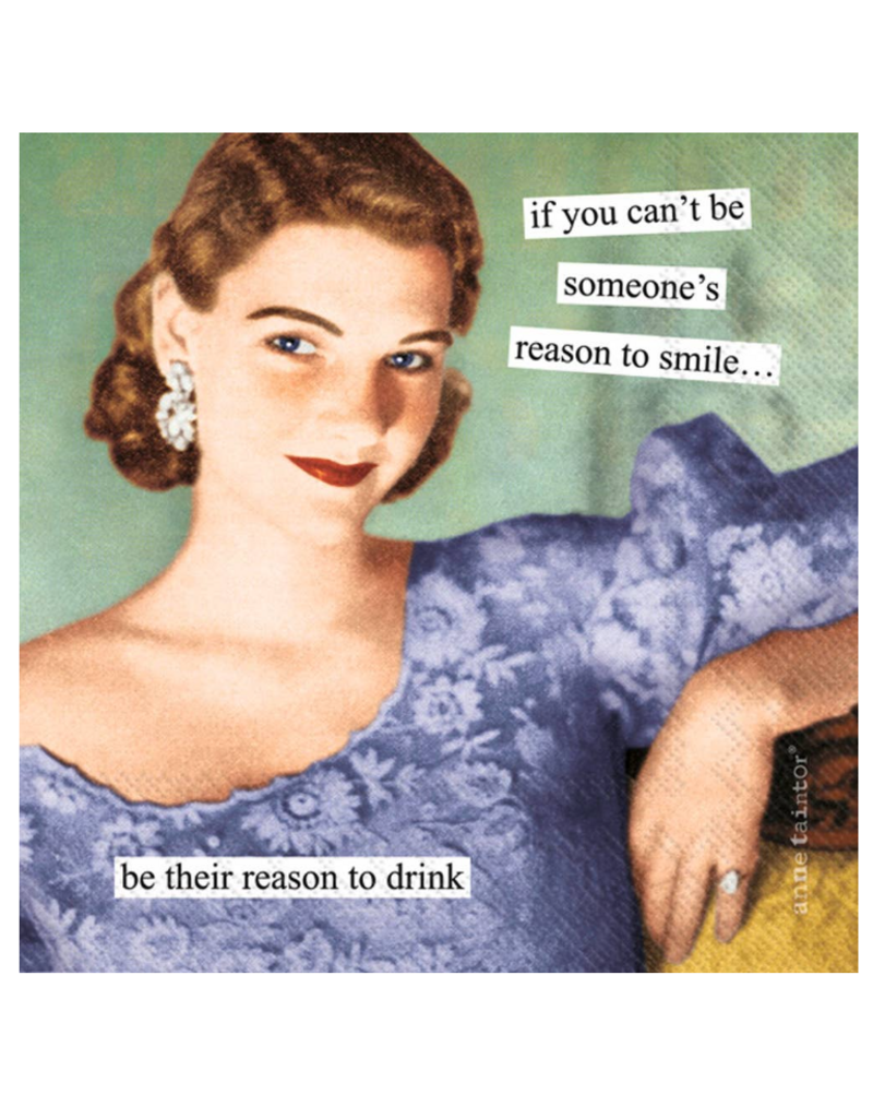 Boston International Cocktail Napkins, Reason to Drink, 40x