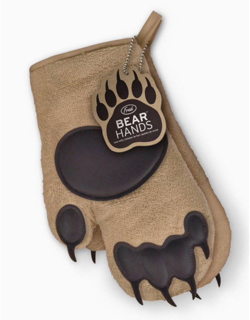 Fred/Lifetime Bear Hands Cotton Oven Mitts/Gloves, set of 2