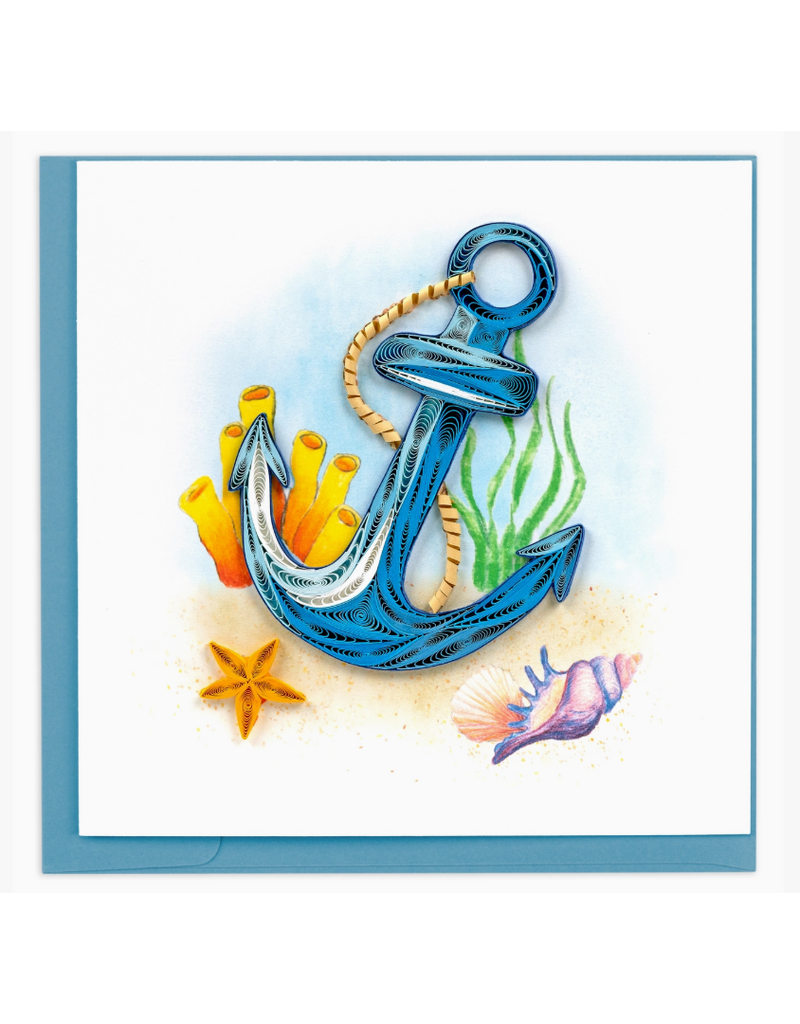 Quilling Card Greeting Card, Quill - Everyday, Anchor, 6x6