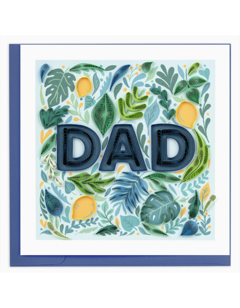 Quilling Card Father's Day Greeting Card, Quill - DAD 6x6