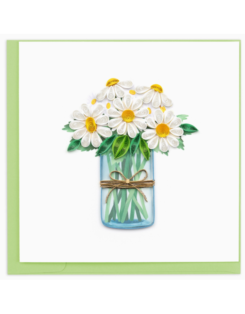 Quilling Card Greeting Card, Quill - Everyday, Daisies, 6x6