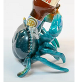 Blue Crab Drinking Wine Bottle Holder-sc