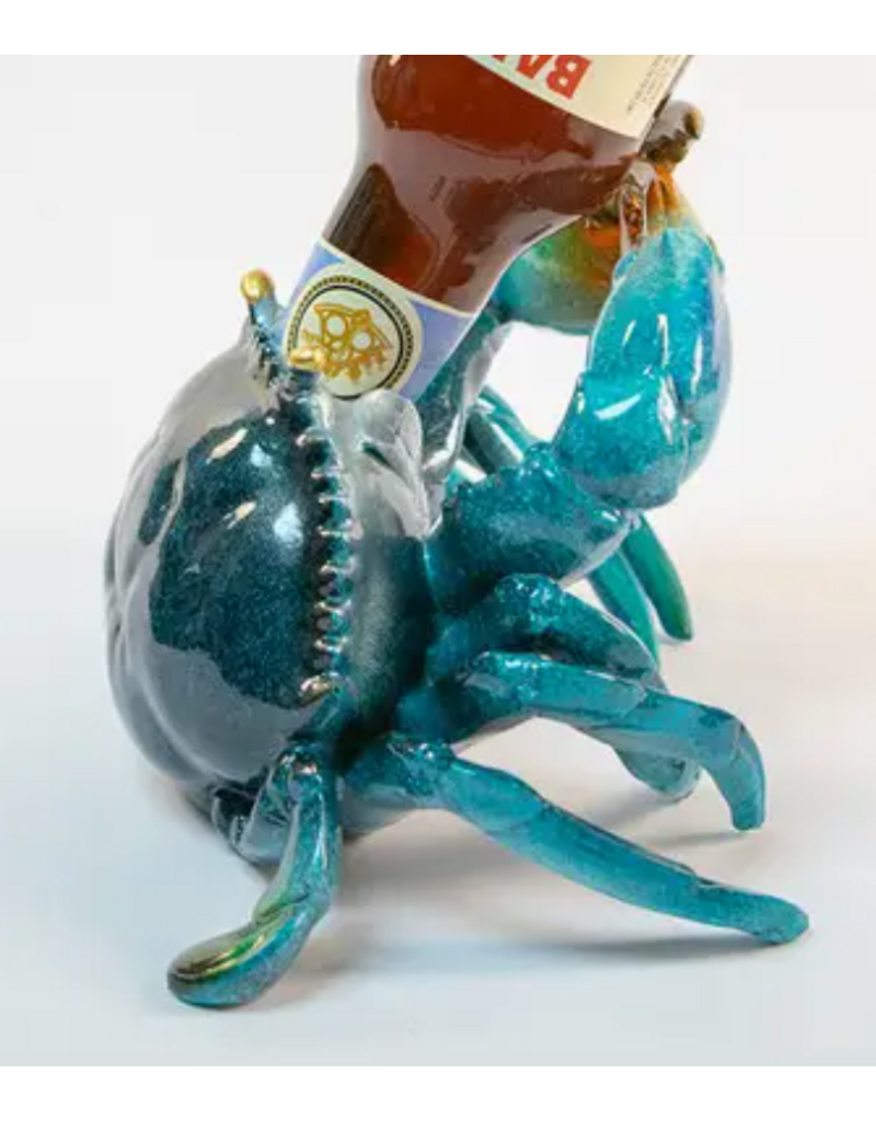 Blue Crab Drinking Wine Bottle Holder-sc