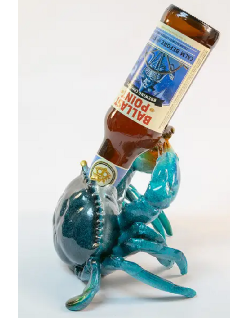 Blue Crab Drinking Wine Bottle Holder-sc