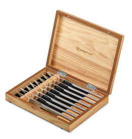 Wusthof Wusthof Stainless Serrated 8Pc Steak Knife Set Olivewood Box*